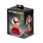 Rose Plug Anal Oro Rosa Rosa Roja en la Base Talla S