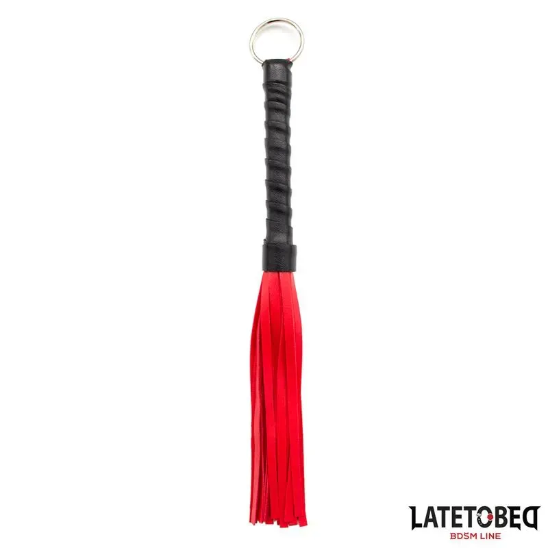 Flogger Mini Rojo y Negro 28cm – Fustas, Floggers y Palas