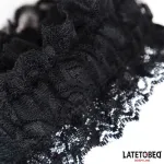 Esposas para Pies de Encaje Elástico Negro