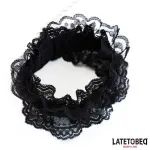 Esposas para Pies de Encaje Elástico Negro