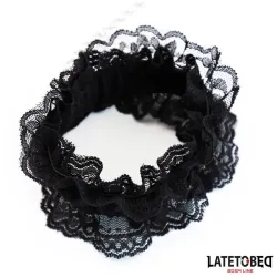 Esposas para Pies de Encaje Elástico Negro