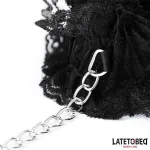 Esposas para Pies de Encaje Elástico Negro