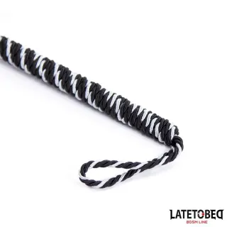 Plumero con Lazo Gris y Negro 25cm