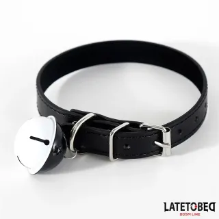 Collar con Cascabel Ajustable Negro