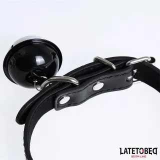 Collar con Cascabel Ajustable Negro