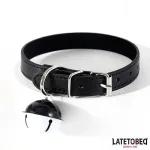 Collar con Cascabel Ajustable Negro