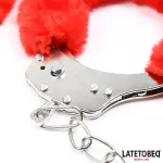 Esposas Pies Peluche Terciopelo Rojo