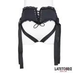 Arnés Strap On Encaje con Anillo Silicona Ajustable