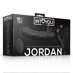 Jordan Arnés Dildo Doble con Vibración y Control Remoto