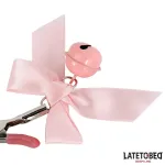 Pinzas para Pezones Lazo y Cascabel Rosa