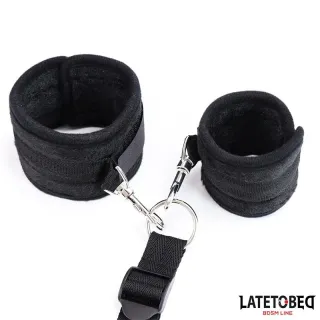 Restricciones de Cama Negro Ajustable