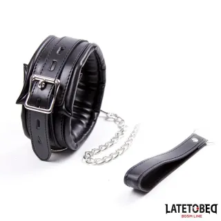 Collar Acolchado Grande con Correa
