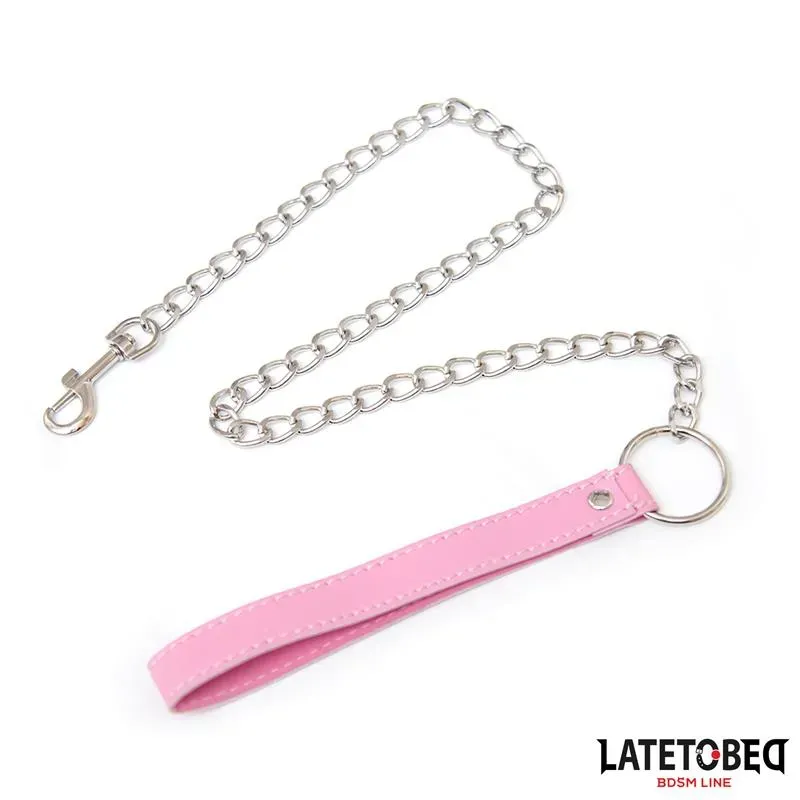 Correa Metálica Rosa 65cm – BDSM/Accesorios
