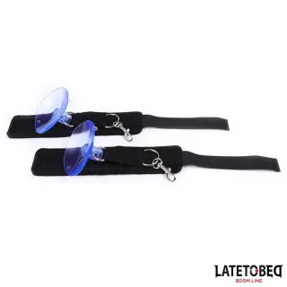 Esposas Muñecas Velcro con Ventosa Ajustable