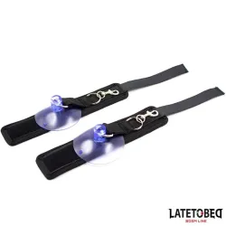 Esposas Muñecas Velcro con Ventosa Ajustable