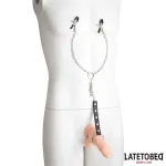 Pinzas Pezones con Anillo para Pene Talla Única