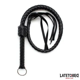 Látigo Trenzado Negro 116cm