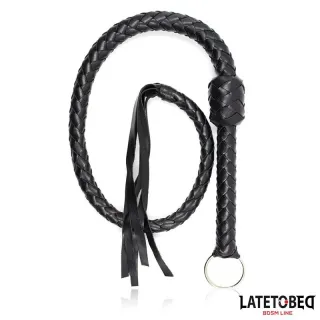 Látigo Trenzado Negro 116cm