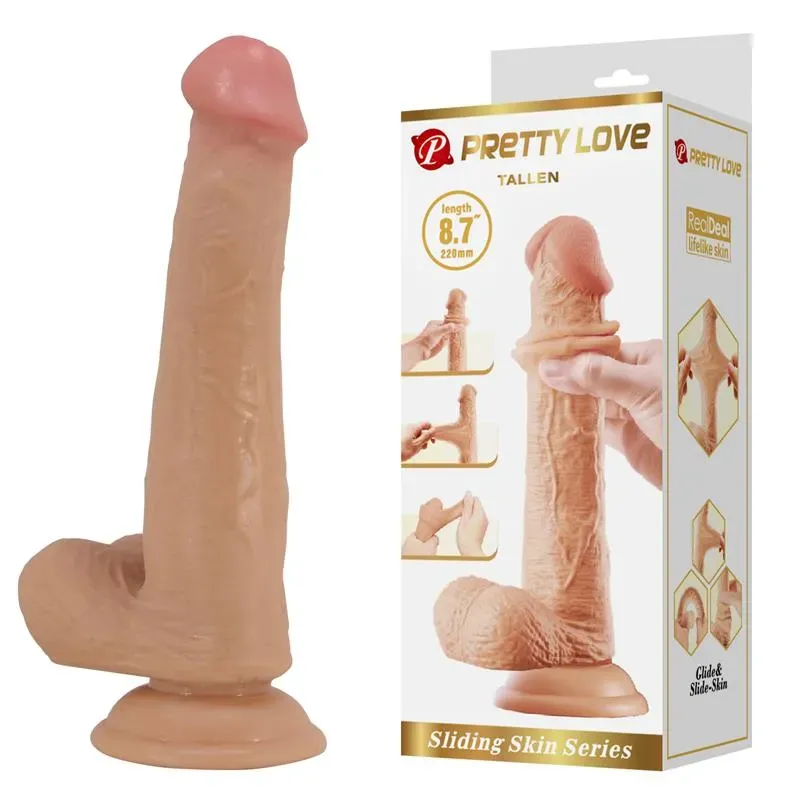 Tallen Dildo con Piel Deslizante-Retractil 22 cm – Dildos