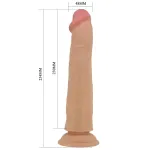 Sharife Dildo con Piel Deslizante-Retractil 25 cm