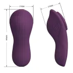 Mane Vibrador de Braguita con App Púrpura