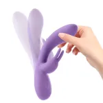 Mauve Vibrador Unibody Silicona Líquida USB Púrpura