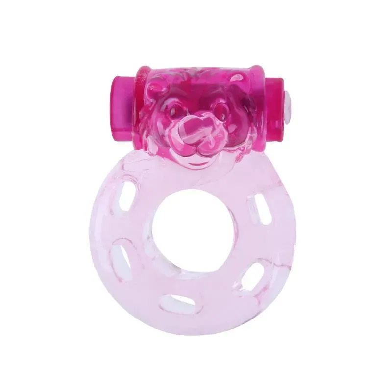 Anillo Vibrador Color Oso Rosa – Anillos Pene
