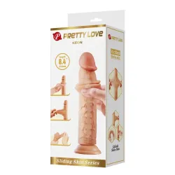 Keon Dildo con Piel Deslizante-Retractil 21 cm