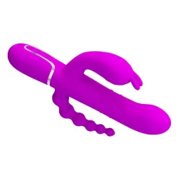 Cammy 4 in 1 Vibrador con Bolas Rotadoras y Cadena Anal