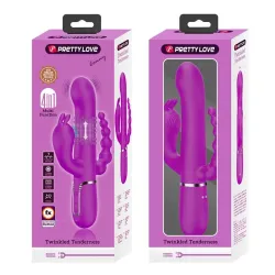 Cammy 4 in 1 Vibrador con Bolas Rotadoras y Cadena Anal