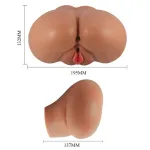 Luna Masturbador con Vibración Vagina y Ano