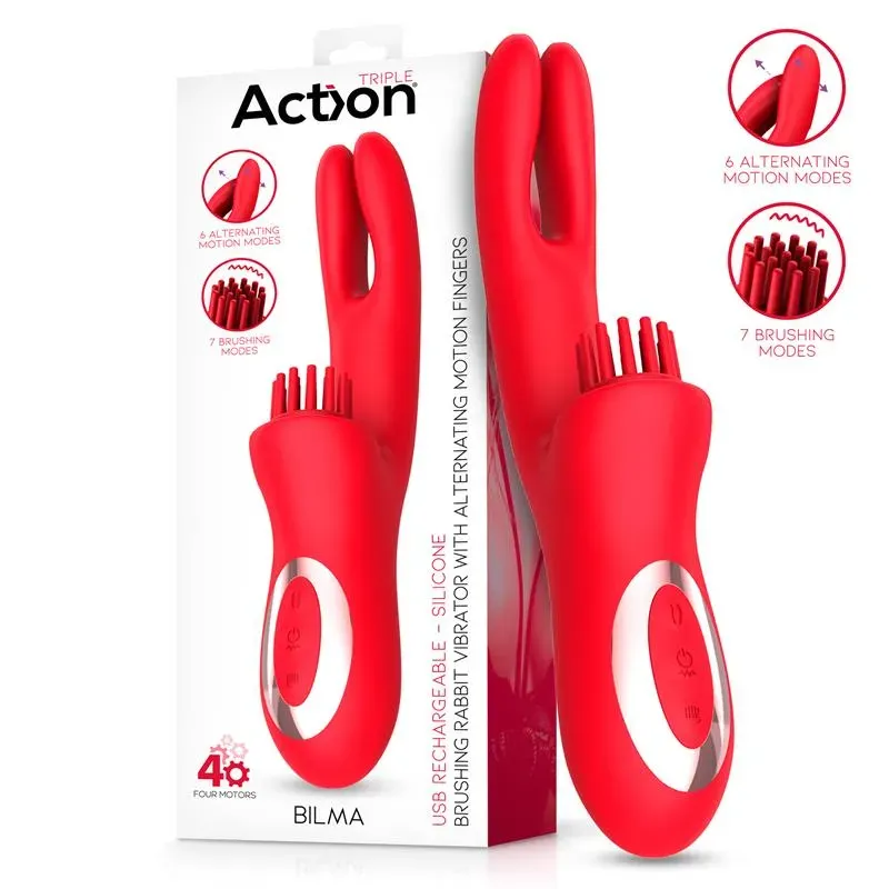 Bilma Vibrador con Movimientos Alternantes y Brushing 4 Motores – Vibradores