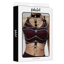 Hilda Arnés de Pecho con Cadenas Cuero Vegano Talla Única