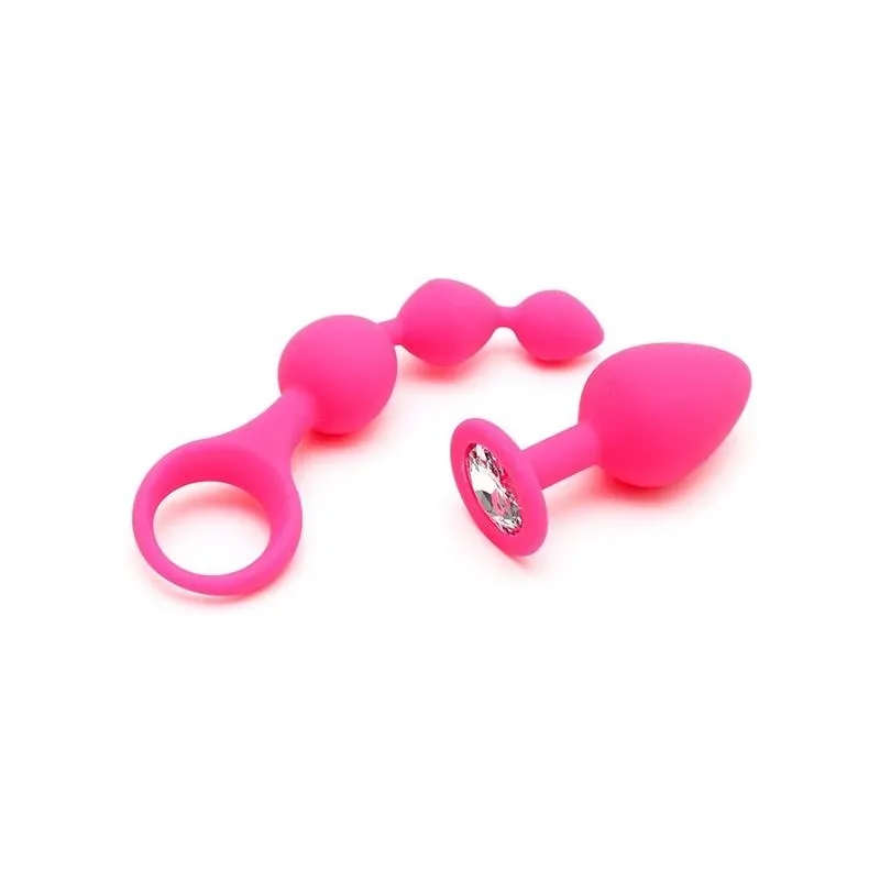 Set de 2 Juguetes Anales Barcelona Rosa – Anal