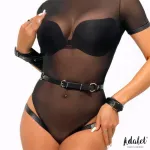 Jimena Liguero Tipo Arnés con Esposas Cuero Vegano Talla Única