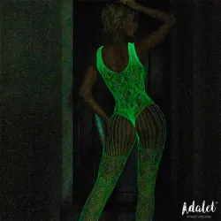 Beatrice Bodystocking Brilla en la Oscuridad Talla Única