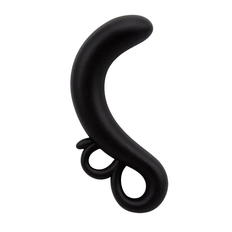 Estimulador Punto G Two-Finger Silicona Negro – Acuáticos