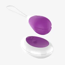 Huevo Vibrador con Control Remoto USB Púrpura