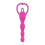 Cadena Anal con Vibración Rosa