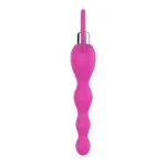 Cadena Anal con Vibración Rosa