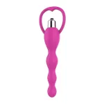 Cadena Anal con Vibración Rosa