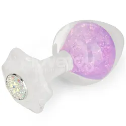Gemoria Plug Anal de Silicona con Esfera de Cristal