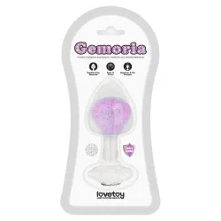 Gemoria Plug Anal de Silicona con Esfera de Cristal