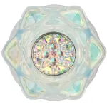 Gemoria Plug Anal de Silicona con Centro de Cristal Multicolor