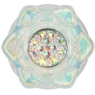 Gemoria Plug Anal de Silicona con Centro de Cristal Multicolor