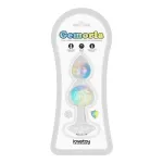 Gemoria Plug Anal de Silicona con Centro de Cristal Multicolor