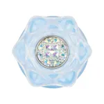 Gemoria Plug Anal Silicona Bola Interna Acero Brilla en la Oscuridad