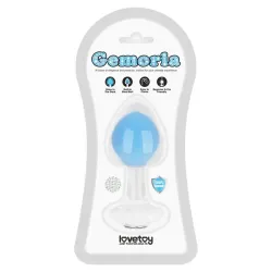 Gemoria Plug Anal Silicona Bola Interna Acero Brilla en la Oscuridad