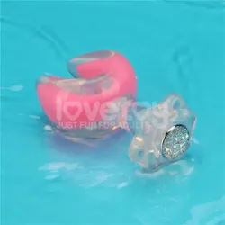 Gemoria Plug Anal Silicona Doble Punta Brilla en la Oscuridad