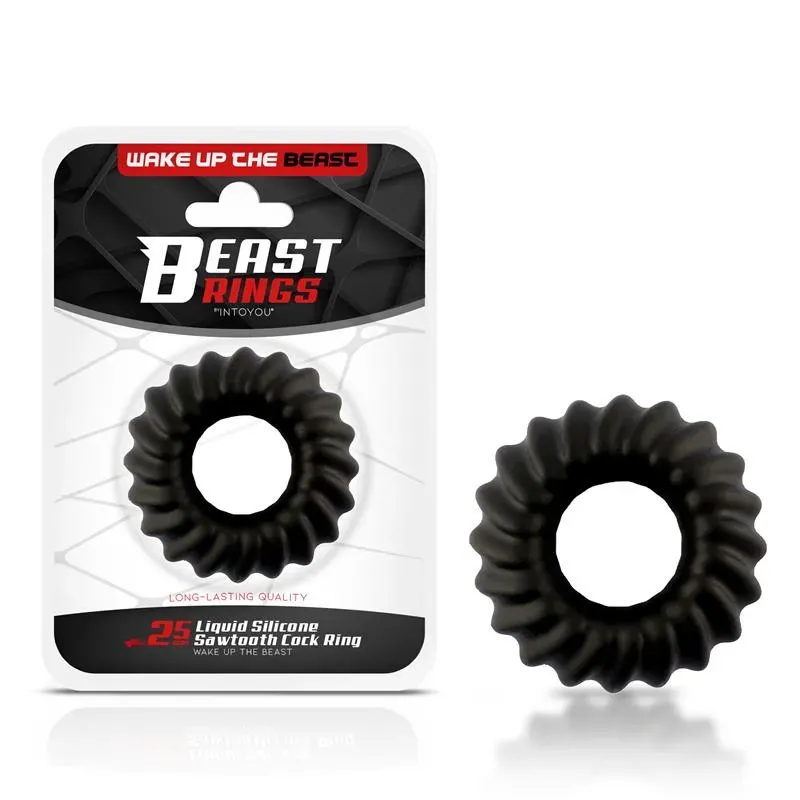 Anillo para el Pene Sawtooth Silicona Líquida 25 mm – Anillos Pene